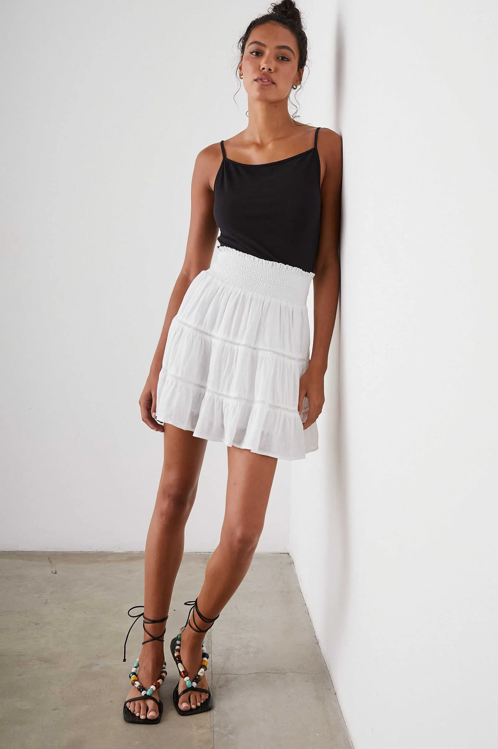 Vrouwen Rails Addison Rok - Wit Kant Detail