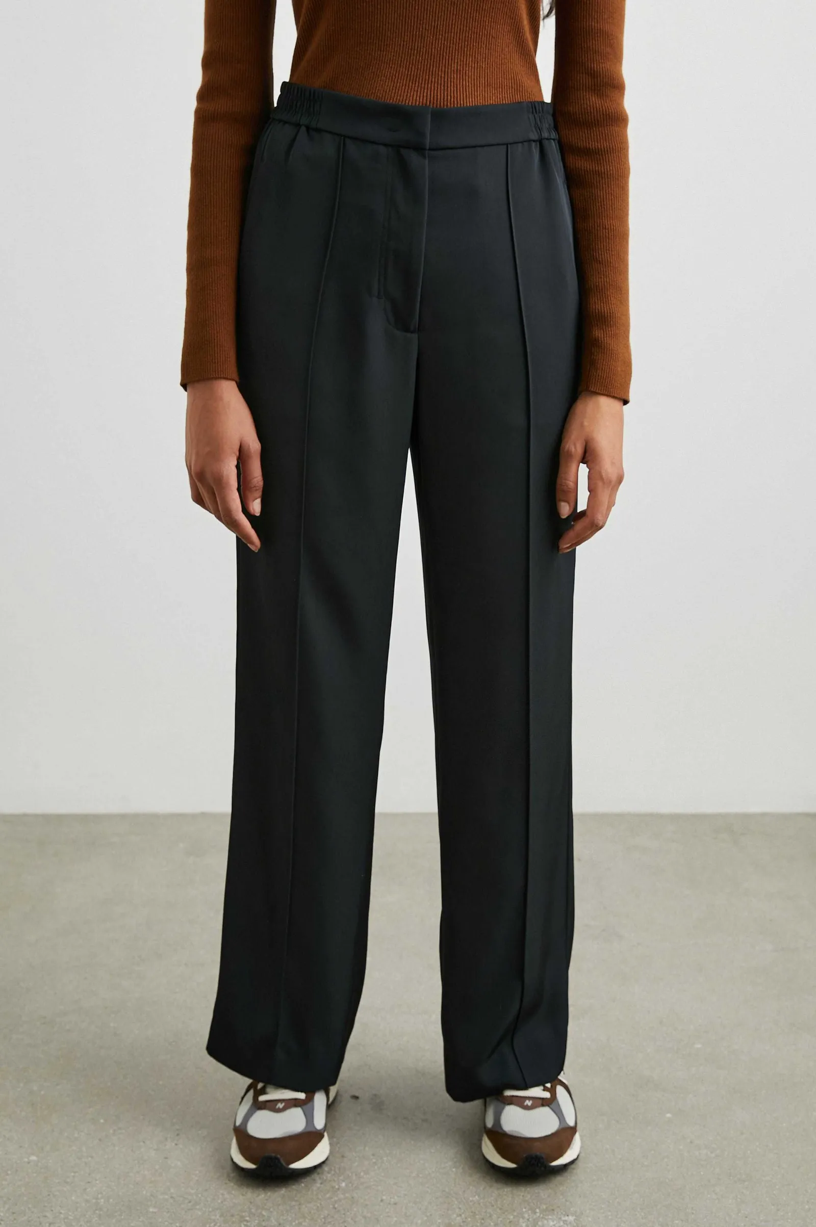 Vrouwen Rails Alta Broek - Glanzend Zwart