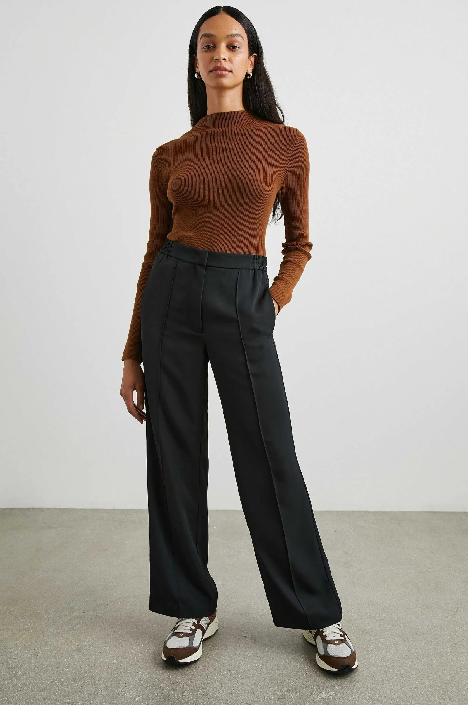 Vrouwen Rails Alta Broek - Glanzend Zwart
