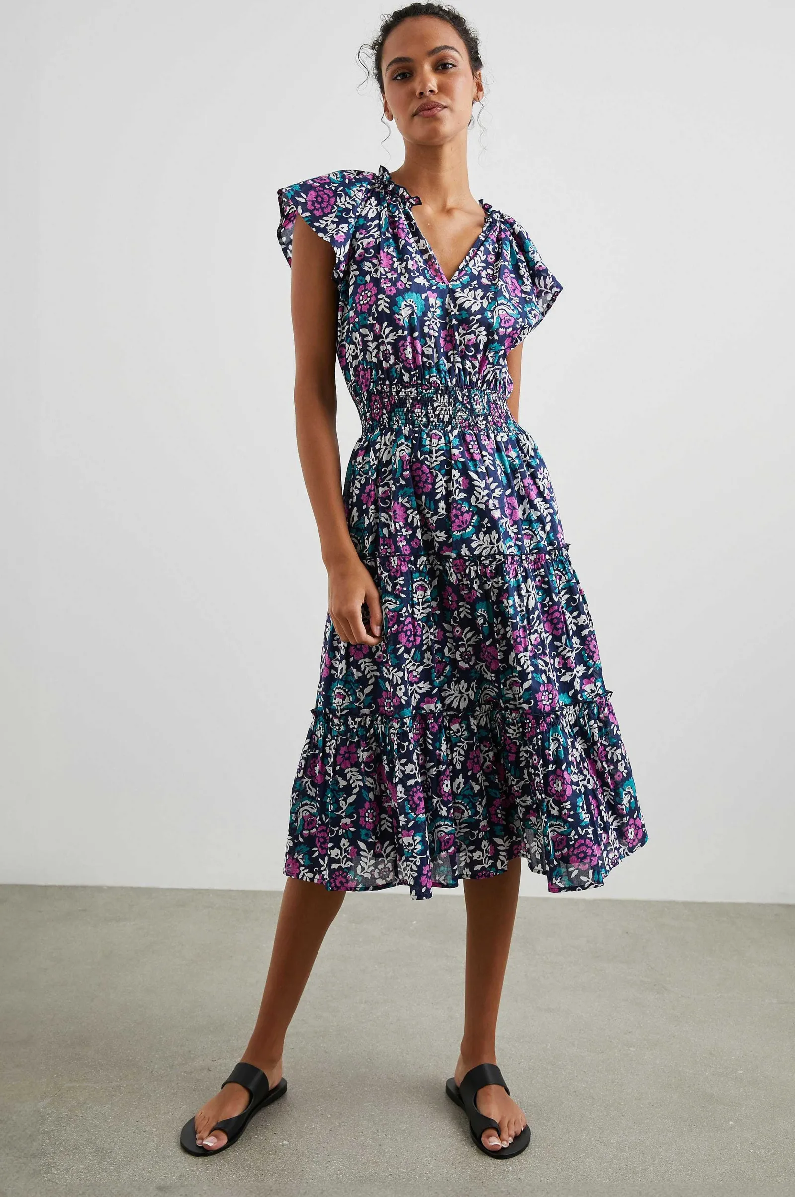 Vrouwen Rails Amellia Jurk - Houtblok Bloemen