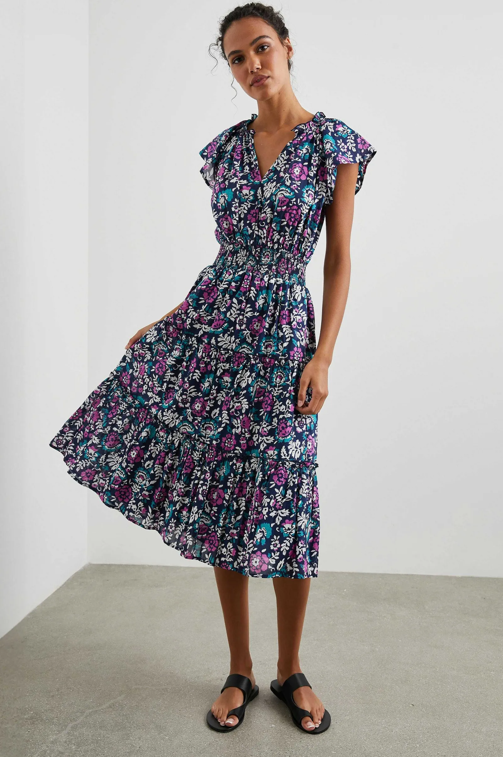 Vrouwen Rails Amellia Jurk - Houtblok Bloemen