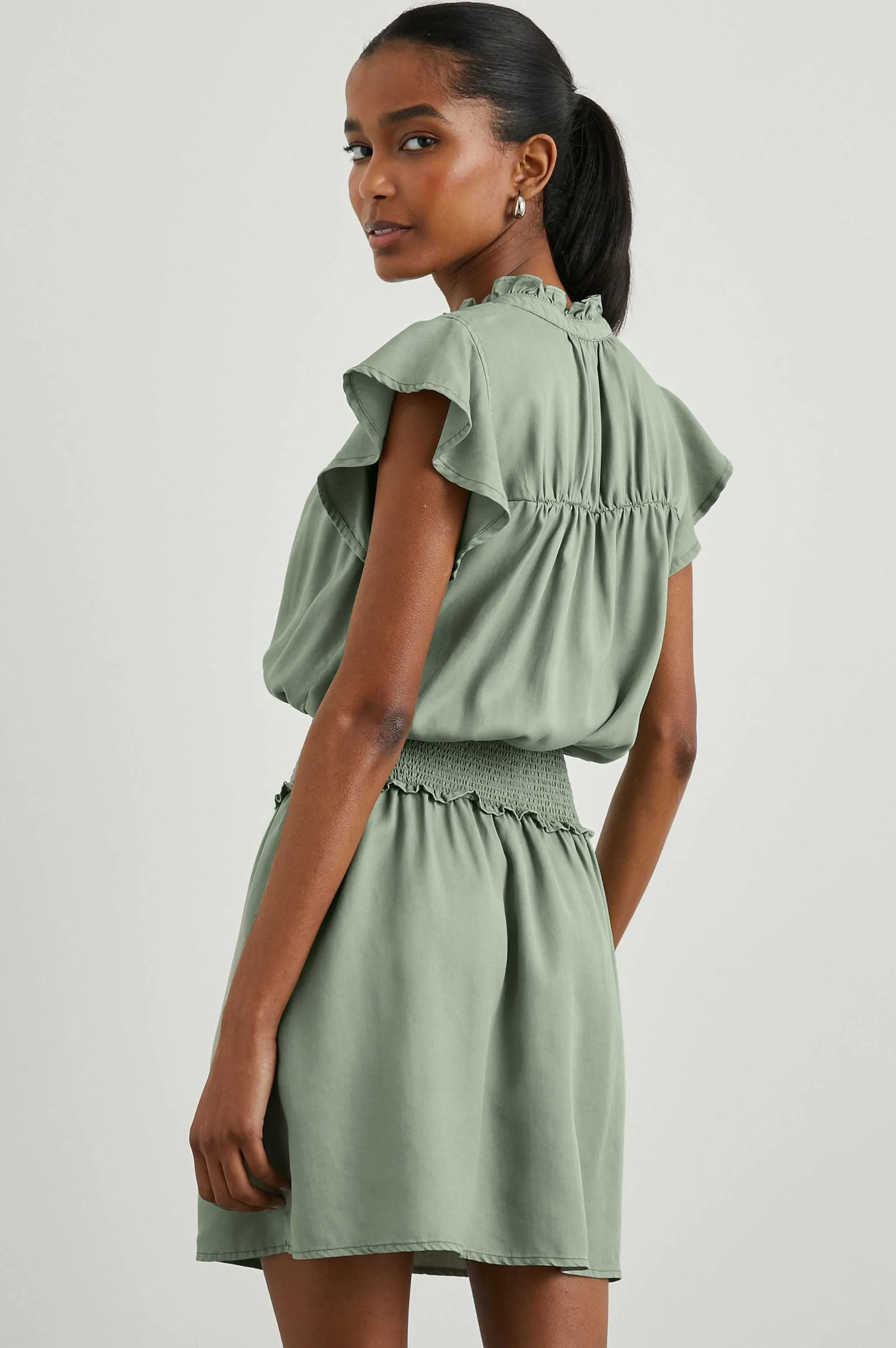 Vrouwen Rails Amina Jurk - Sage Denim