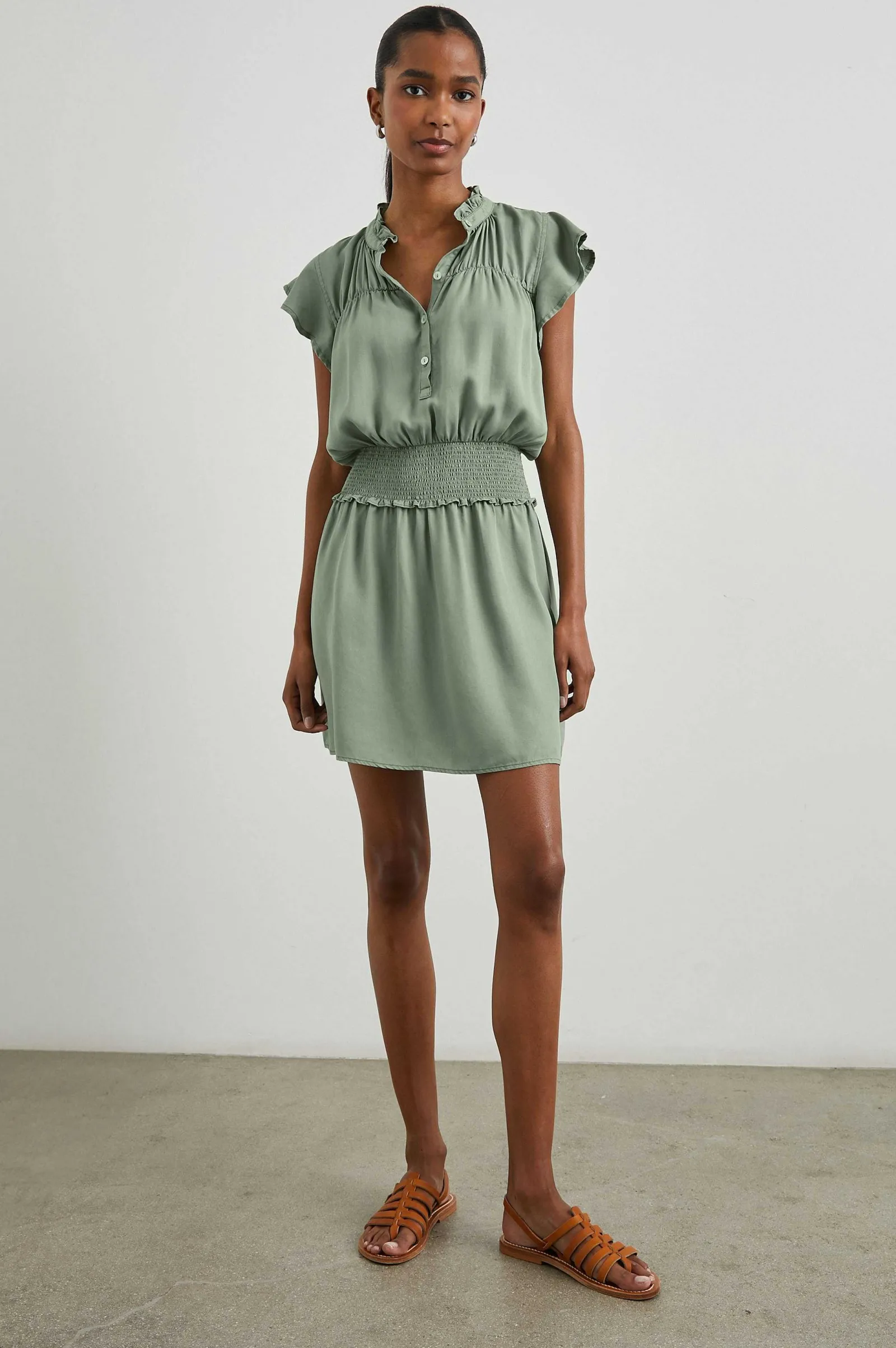 Vrouwen Rails Amina Jurk - Sage Denim