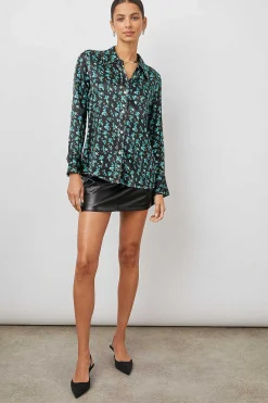 Vrouwen Rails Andrea Top - Munt Bloemen