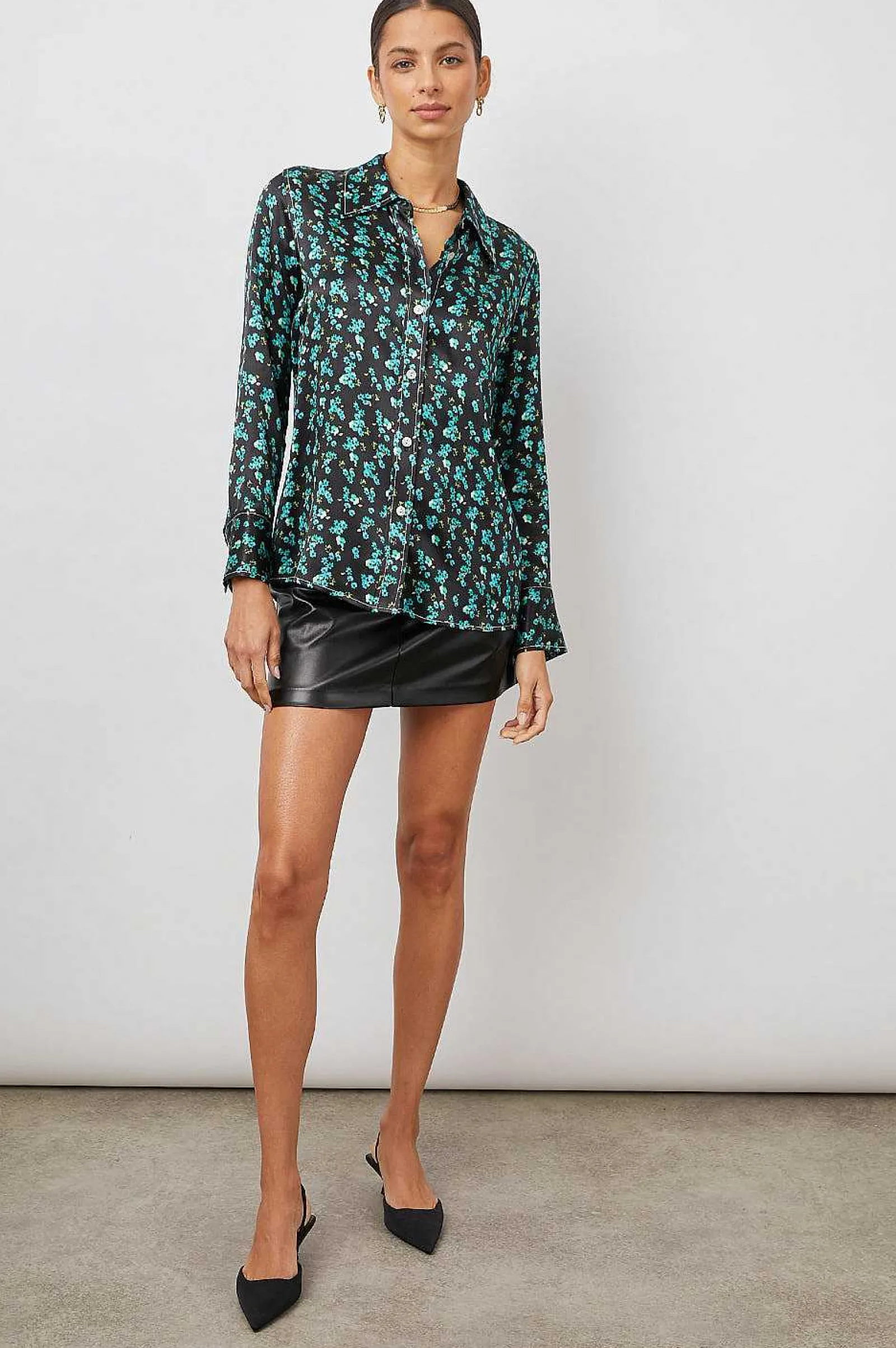 Vrouwen Rails Andrea Top - Munt Bloemen