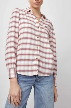 Vrouwen Rails Angelica Overhemd - Mauve Rose Ijzer