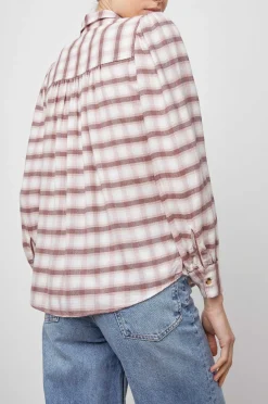 Vrouwen Rails Angelica Overhemd - Mauve Rose Ijzer