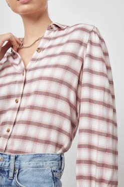 Vrouwen Rails Angelica Overhemd - Mauve Rose Ijzer