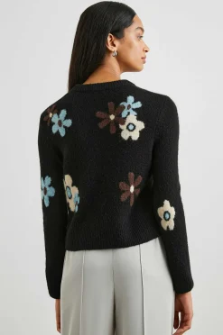 Vrouwen Rails Anijs Trui - Onyx Blauwe Madeliefjes