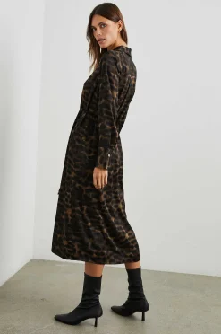 Vrouwen Rails Anina Jurk - Umber Luipaard