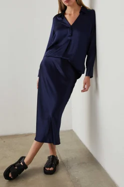 Vrouwen Rails Anya Rok - Marine