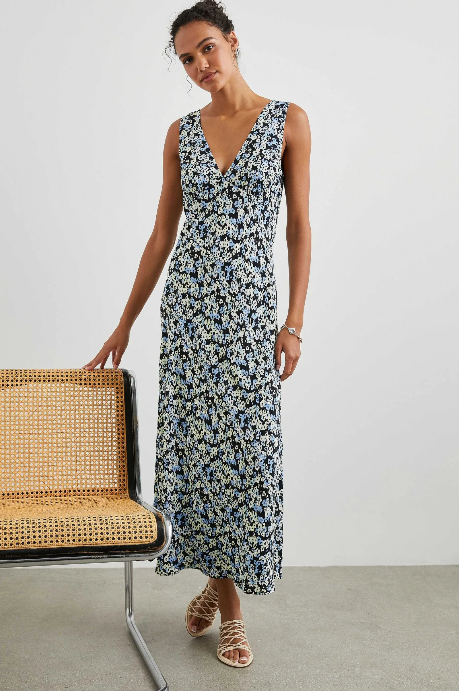 Vrouwen Rails Audrina Jurk - Middernacht Weide Bloemen