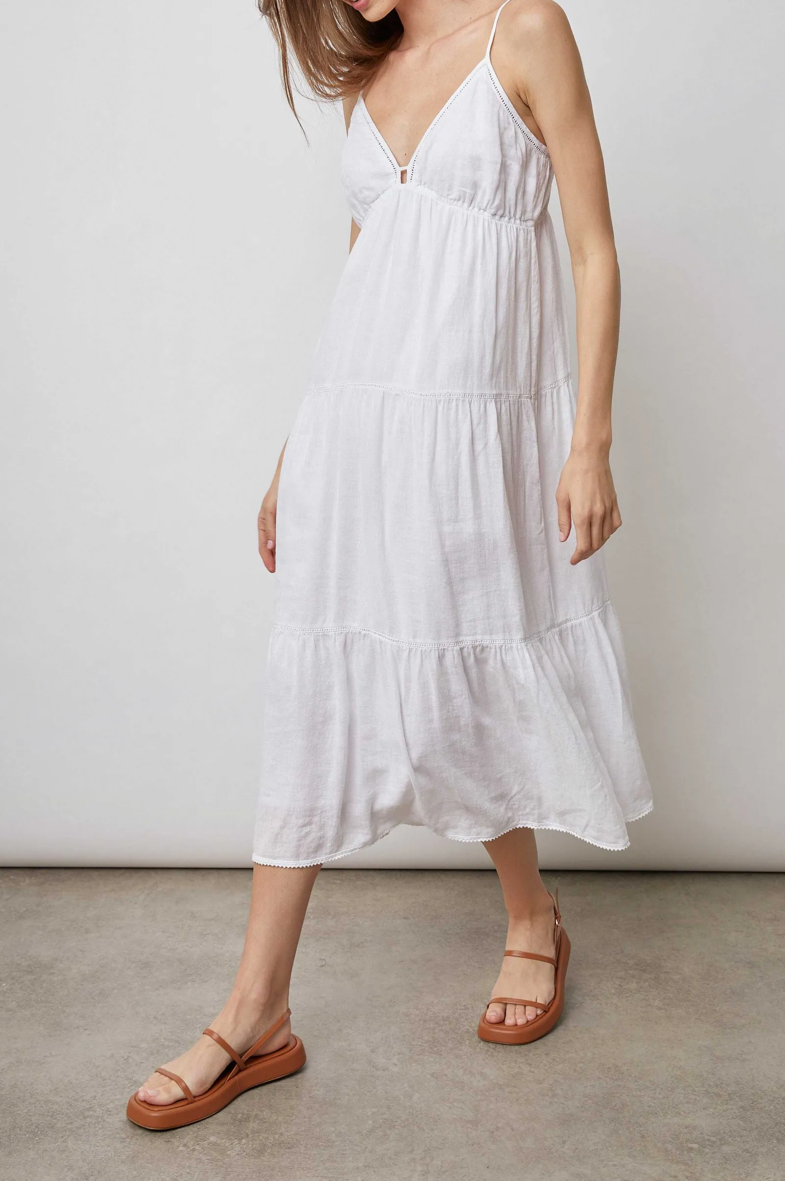 Vrouwen Rails Avril Jurk - Wit Kant Detail
