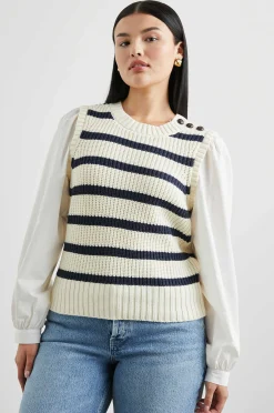Vrouwen Rails Bambi Trui - Ivoor Marine Stripe