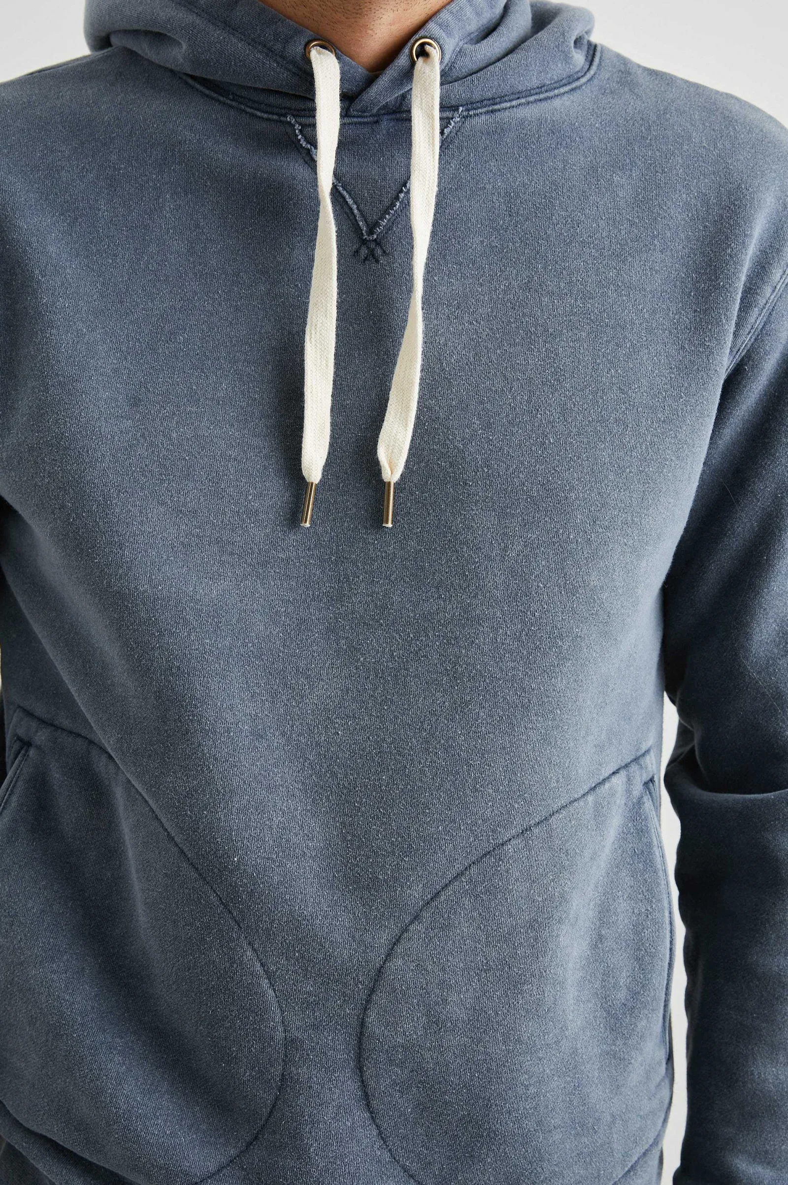 Heren Rails Basje Hoodie - Zongebleekte Marine