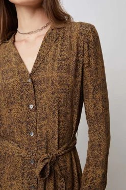 Vrouwen Rails Beatrice Jurk - Sepia Python