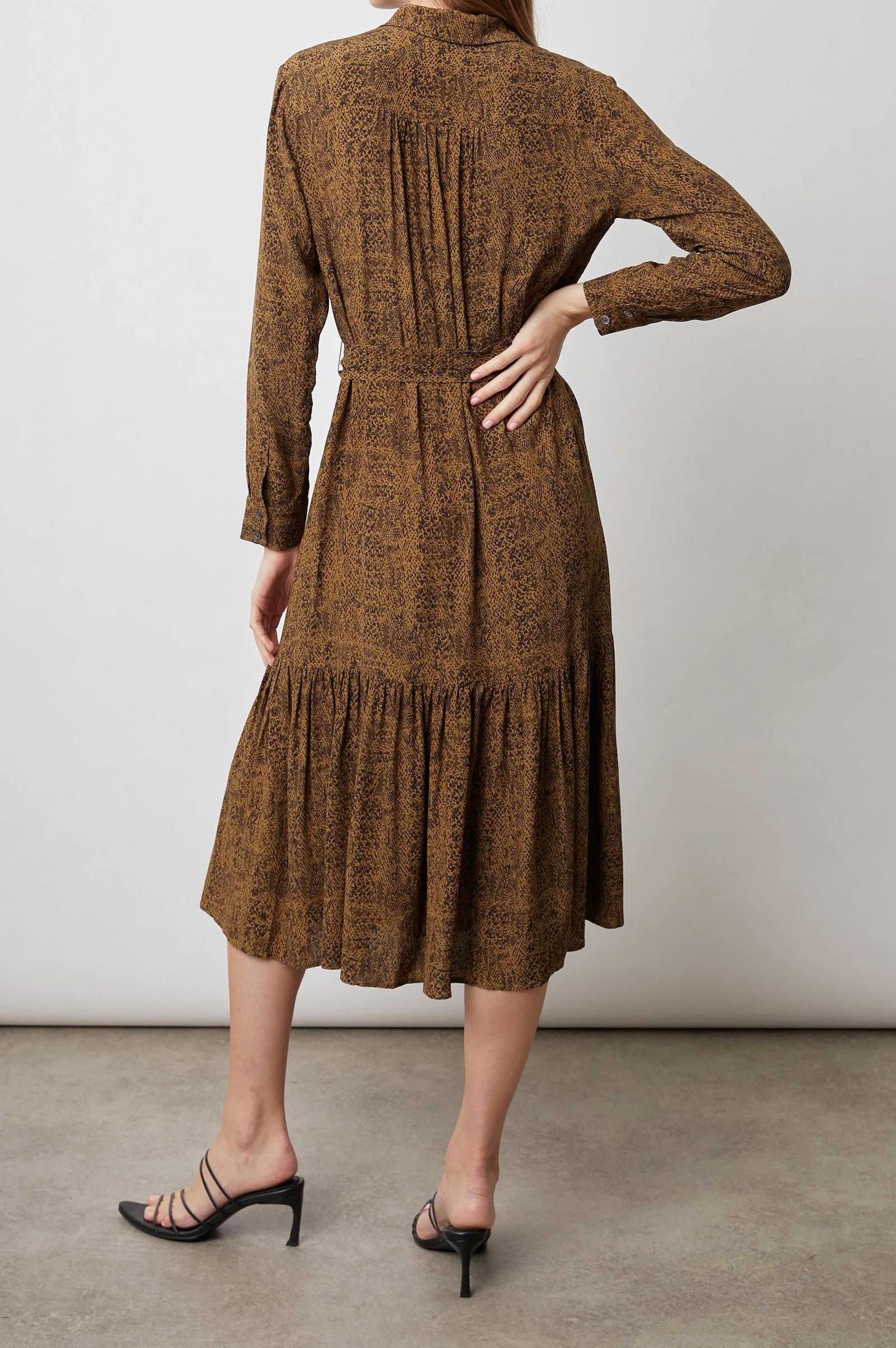 Vrouwen Rails Beatrice Jurk - Sepia Python