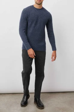 Heren Rails Beckson Trui - Heather Blauw