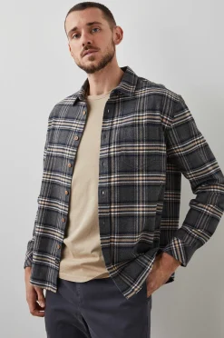 Heren Rails Bos Shirt - Houtskool Stichting Melange
