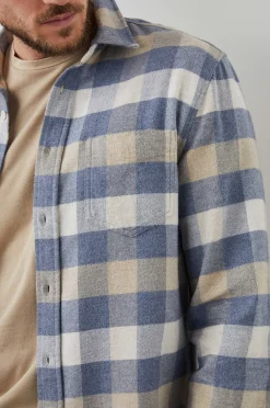 Heren Rails Bos Shirt - Mist Berk Haver Heide