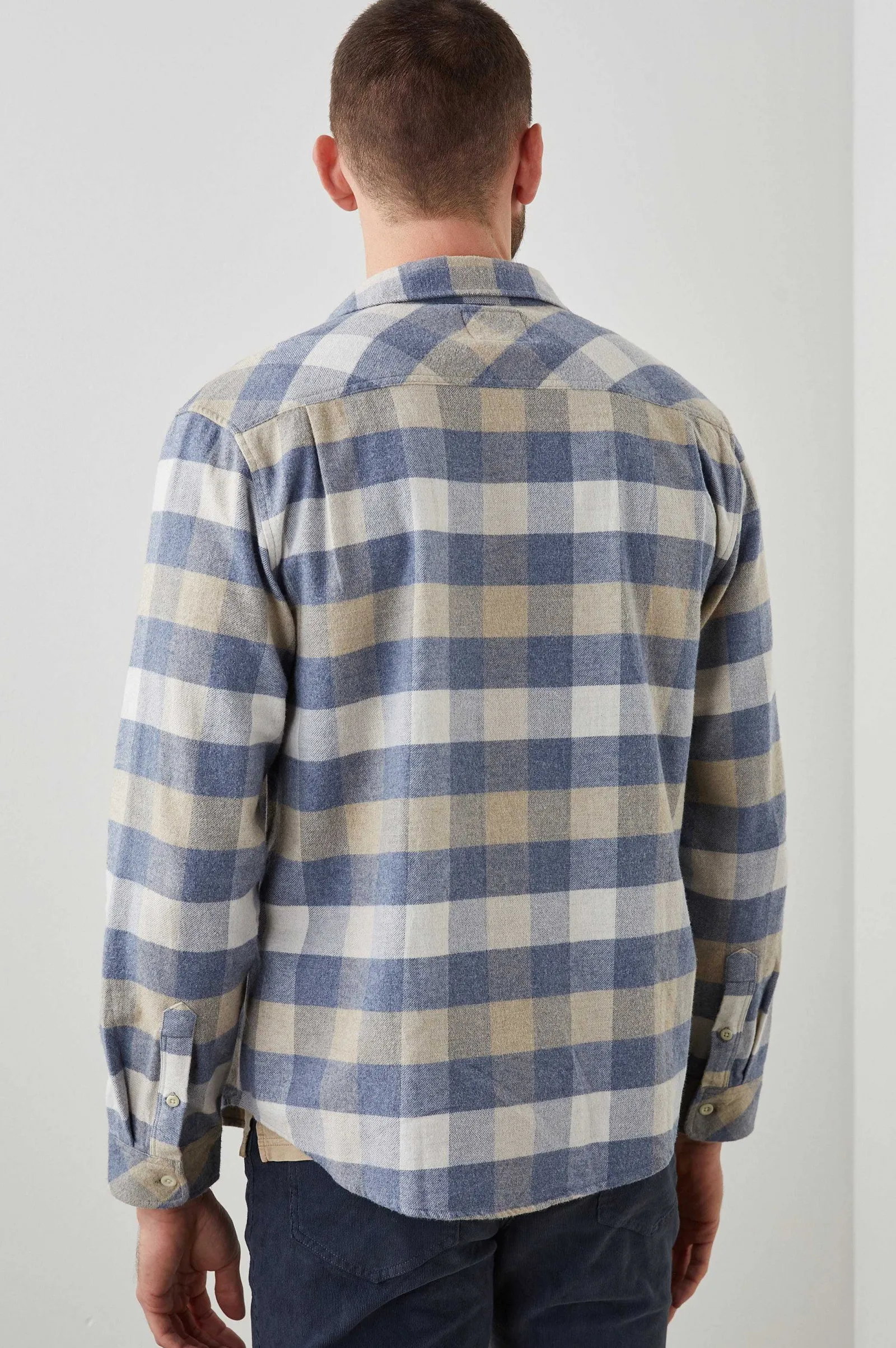 Heren Rails Bos Shirt - Mist Berk Haver Heide