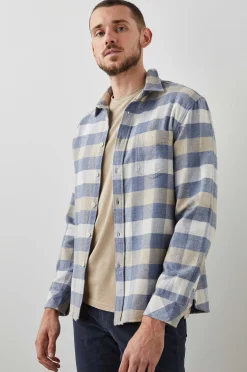 Heren Rails Bos Shirt - Mist Berk Haver Heide