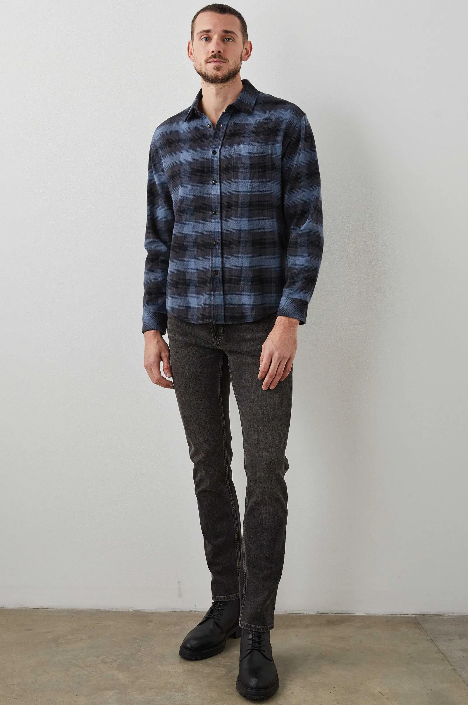 Heren Rails Bos Shirt - Reflectie Wraith