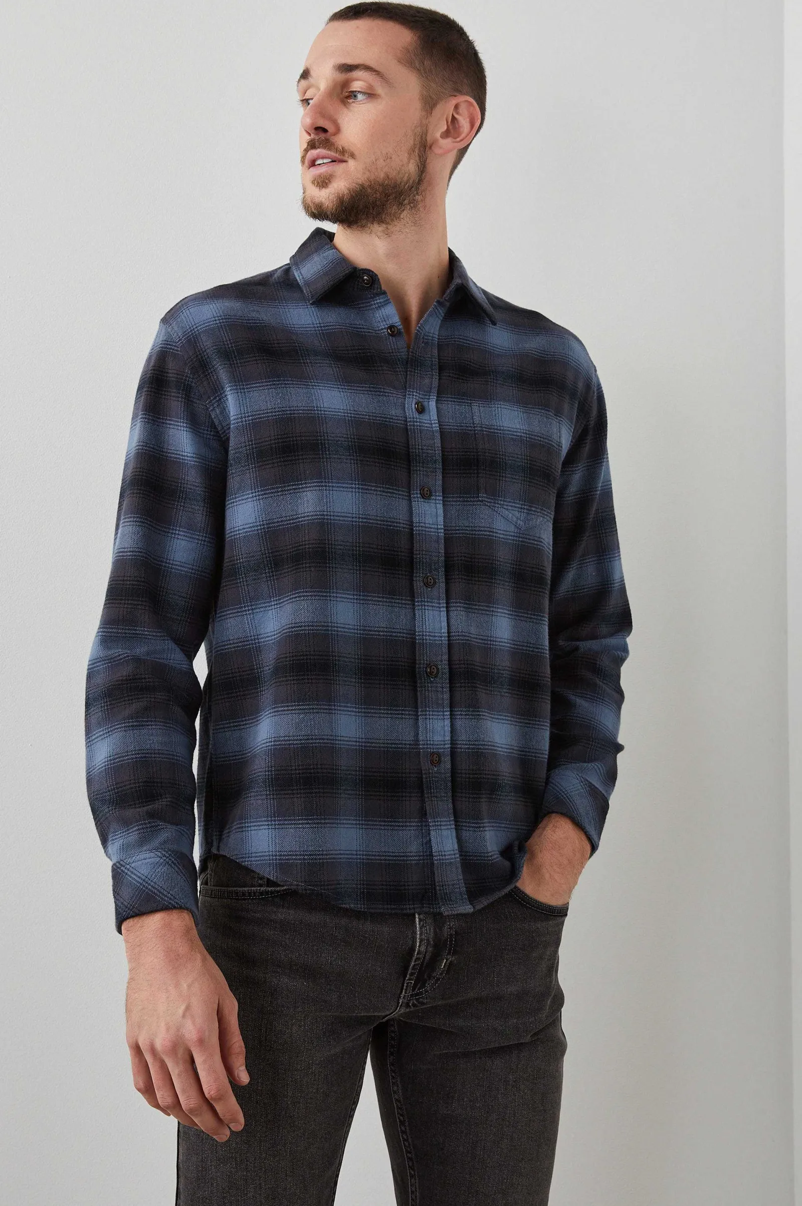 Heren Rails Bos Shirt - Reflectie Wraith