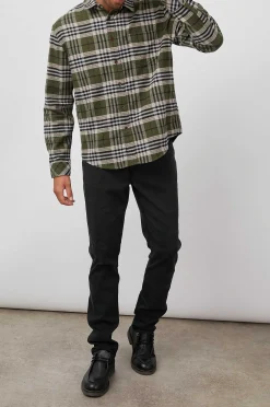 Heren Rails Bos Shirt - Tamarind Olive Glen
