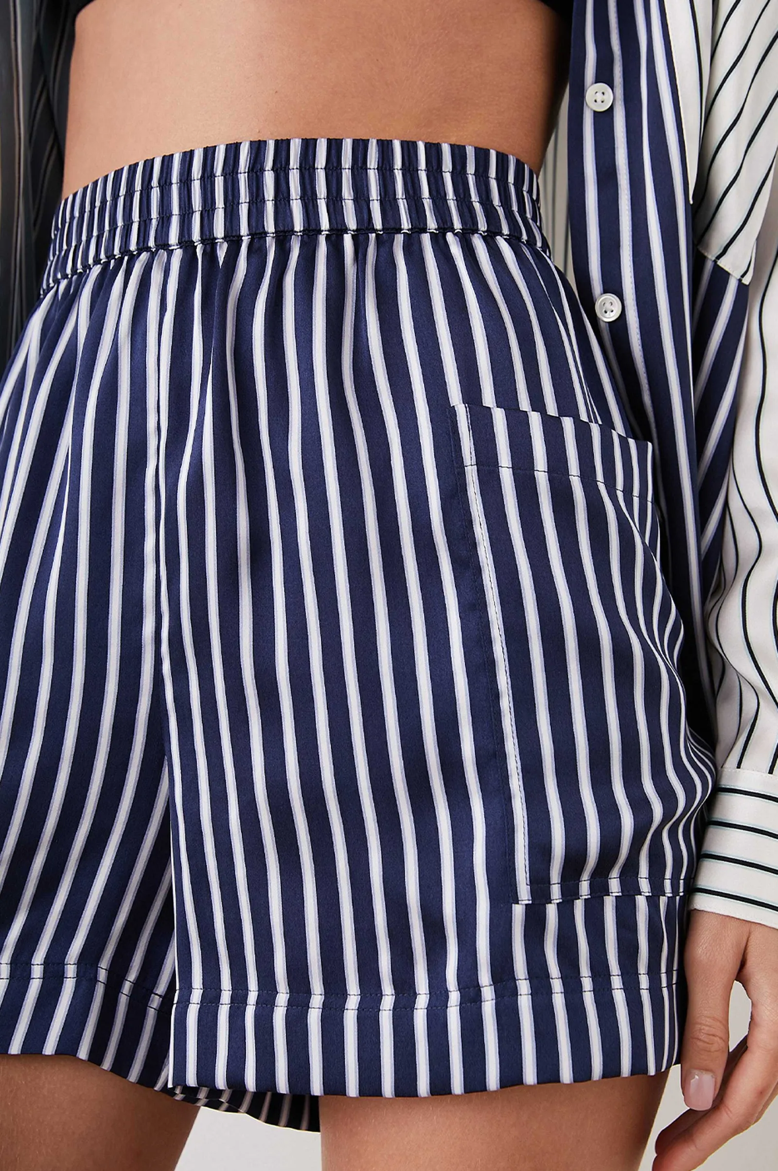 Vrouwen Rails Boxershort - Navy Kent Streep