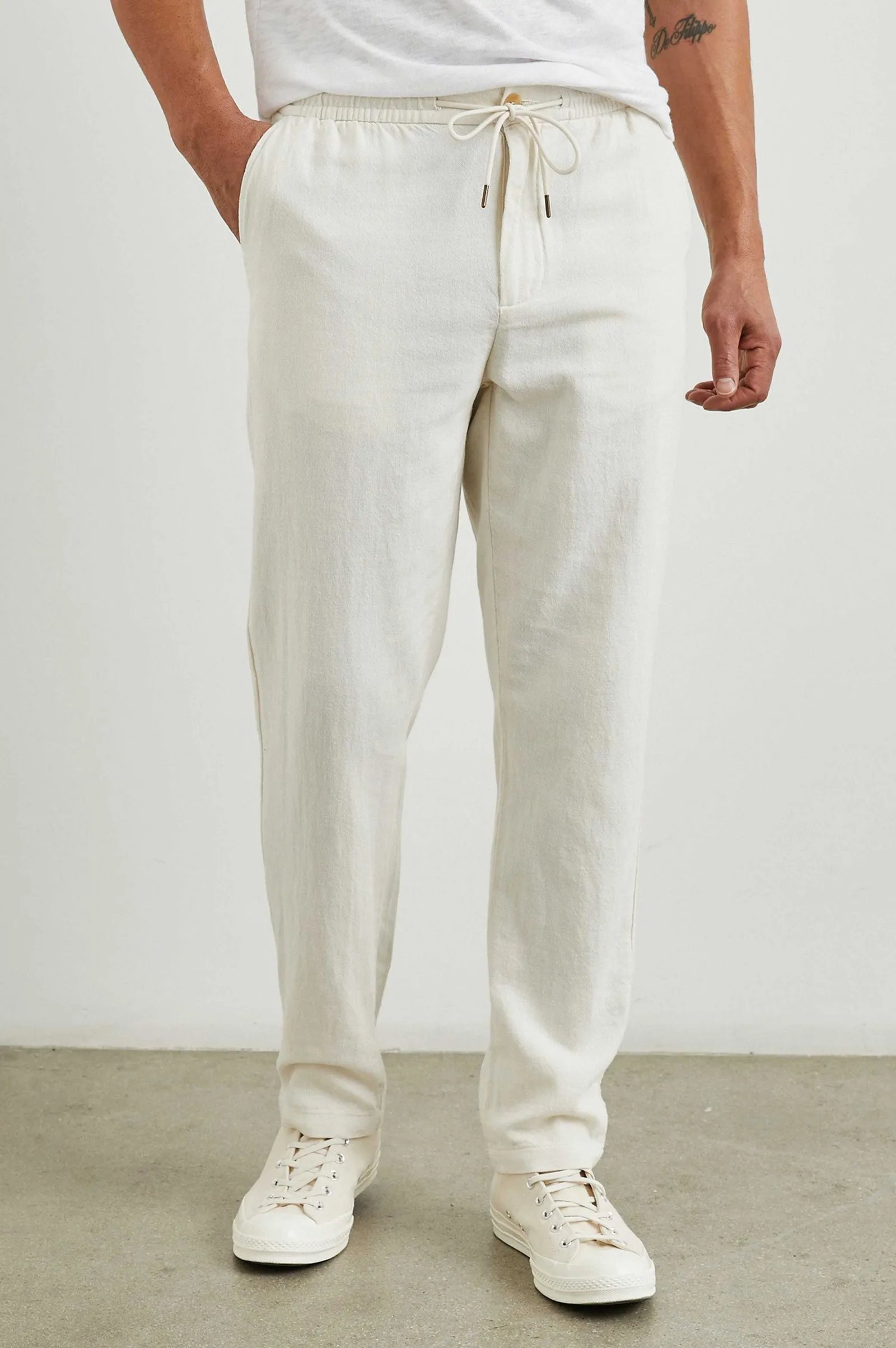 Heren Rails Callum Pant - Ecru