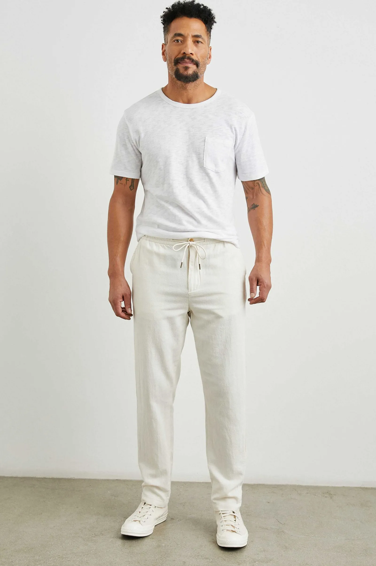 Heren Rails Callum Pant - Ecru