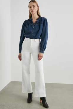 Vrouwen Rails Camille Top - Donkere Vintage Wash