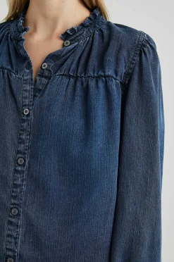 Vrouwen Rails Camille Top - Donkere Vintage Wash