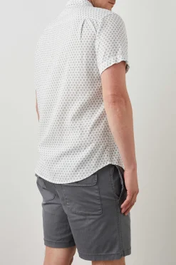 Heren Rails Carson Overhemd - Diamant Geo Creme