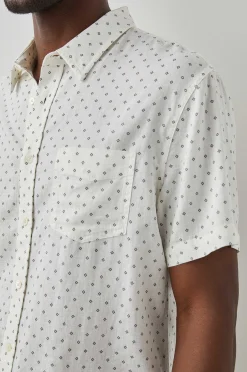 Heren Rails Carson Overhemd - Diamantprint Zwart