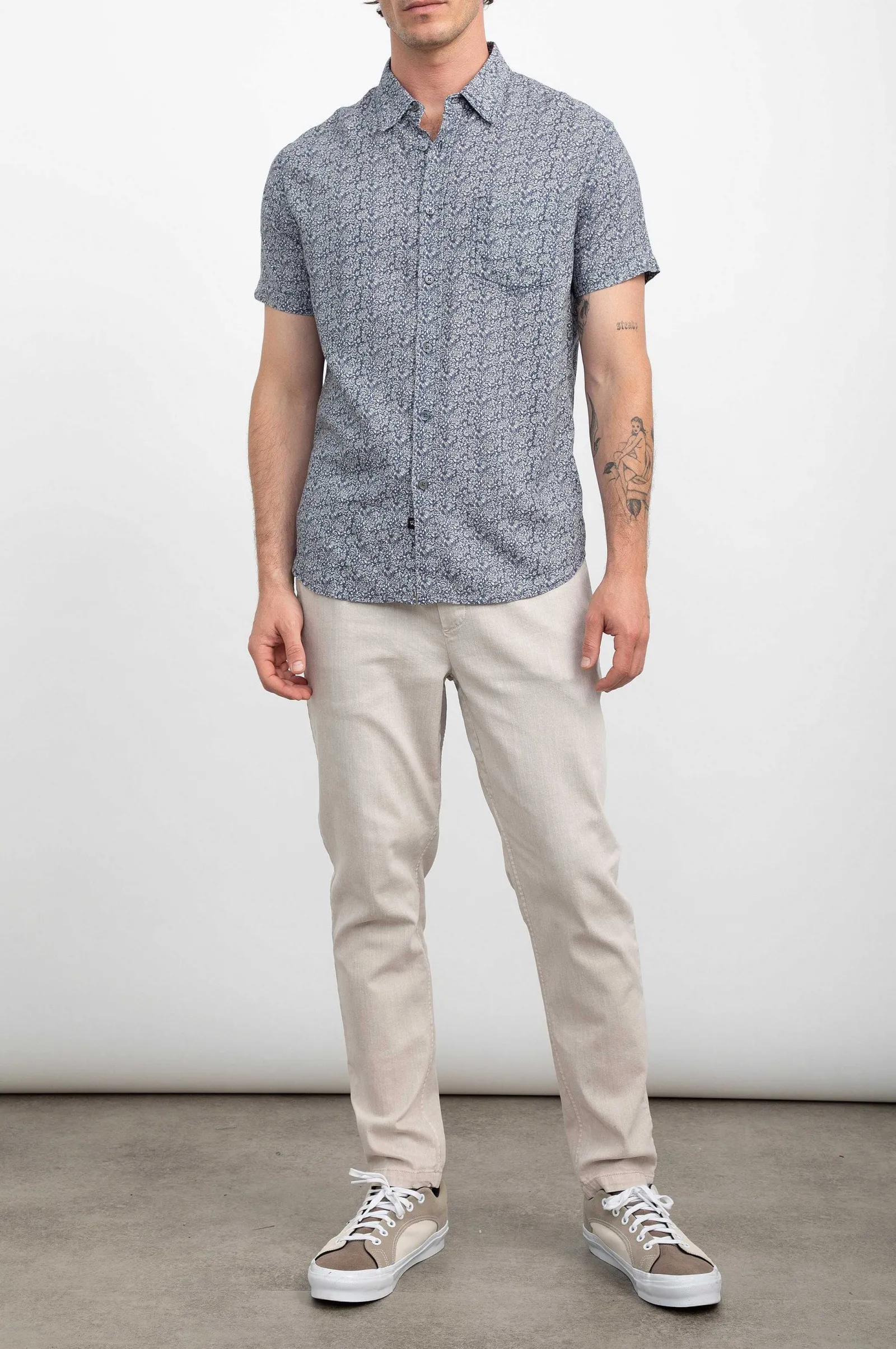 Heren Rails Carson Overhemd - Flora Bloom Marine