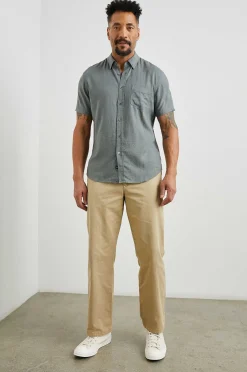 Heren Rails Carson Overhemd - Ivy Calico Cerulean