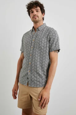 Heren Rails Carson Overhemd - Stammen Batik Hemel