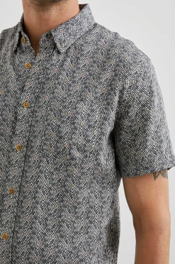 Heren Rails Carson Overhemd - Stammen Batik Hemel