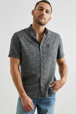 Heren Rails Carson Shirt - Bloemenwagen Onyx