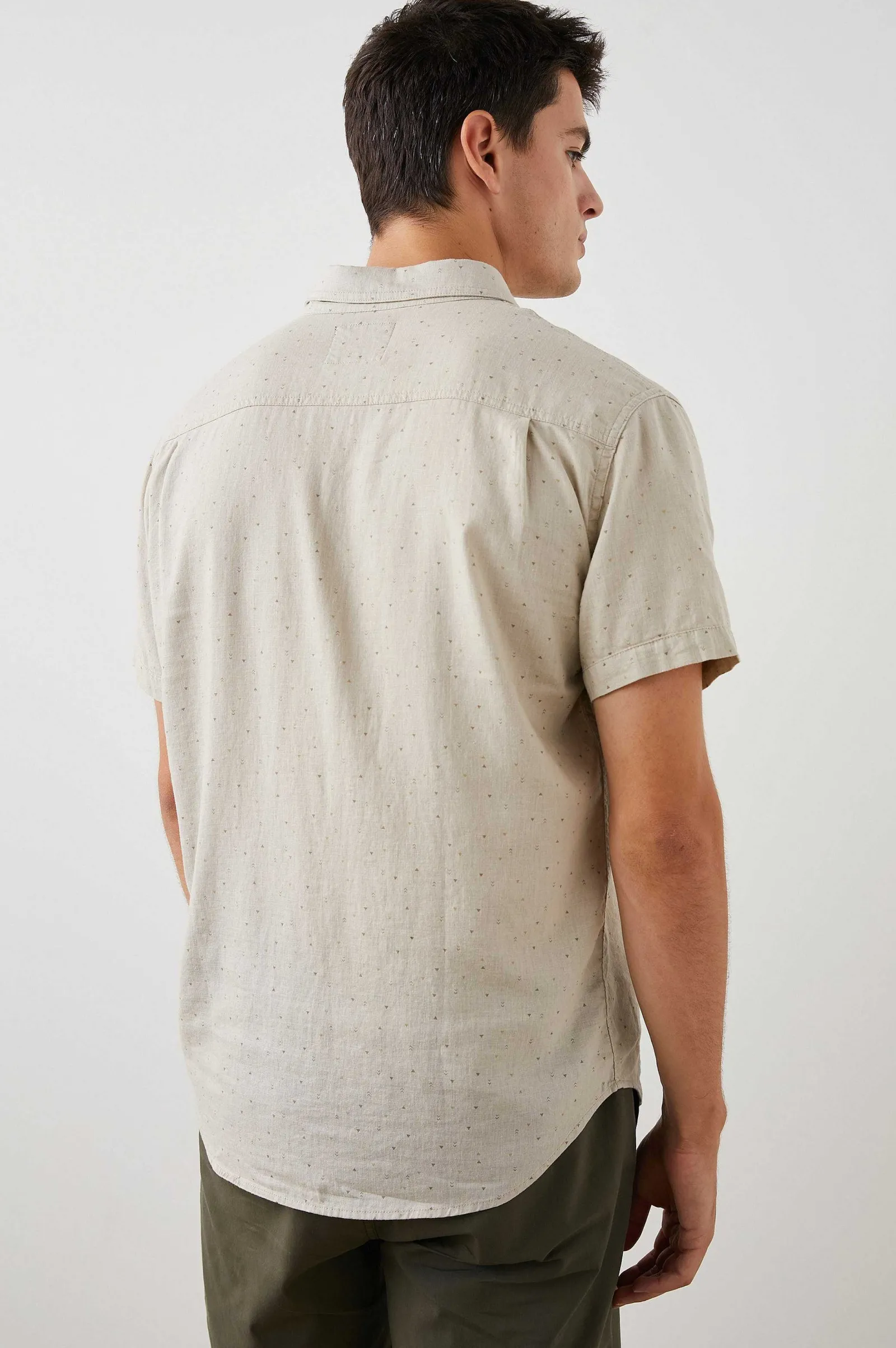 Heren Rails Carson Shirt - Driehoek Geo Retro Papier