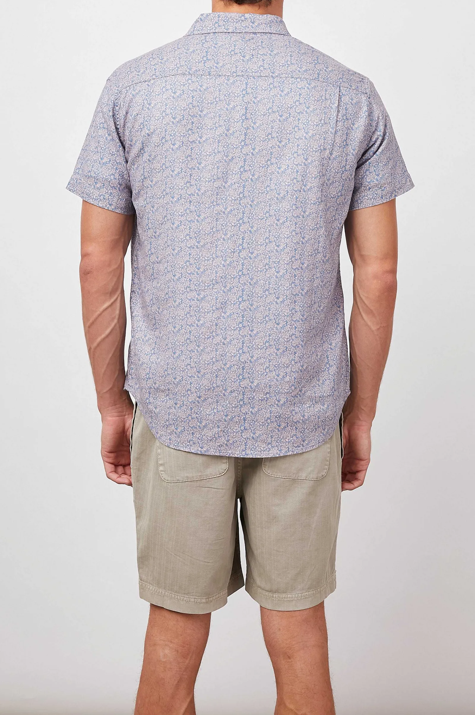 Heren Rails Carson Shirt - Flora Bloom Perzik