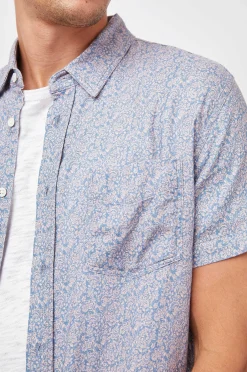 Heren Rails Carson Shirt - Flora Bloom Perzik