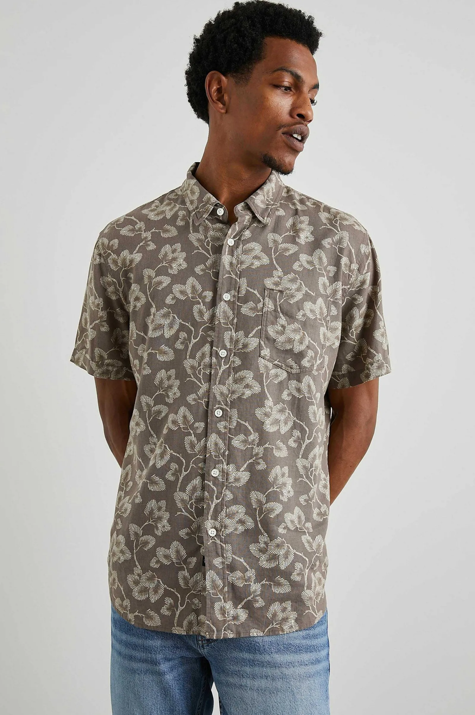 Heren Rails Carson Shirt - Japanse Esdoorn Vervaagd Zadel