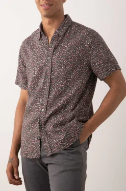 Heren Rails Carson Shirt - Lentebloesem Schaduw Rood