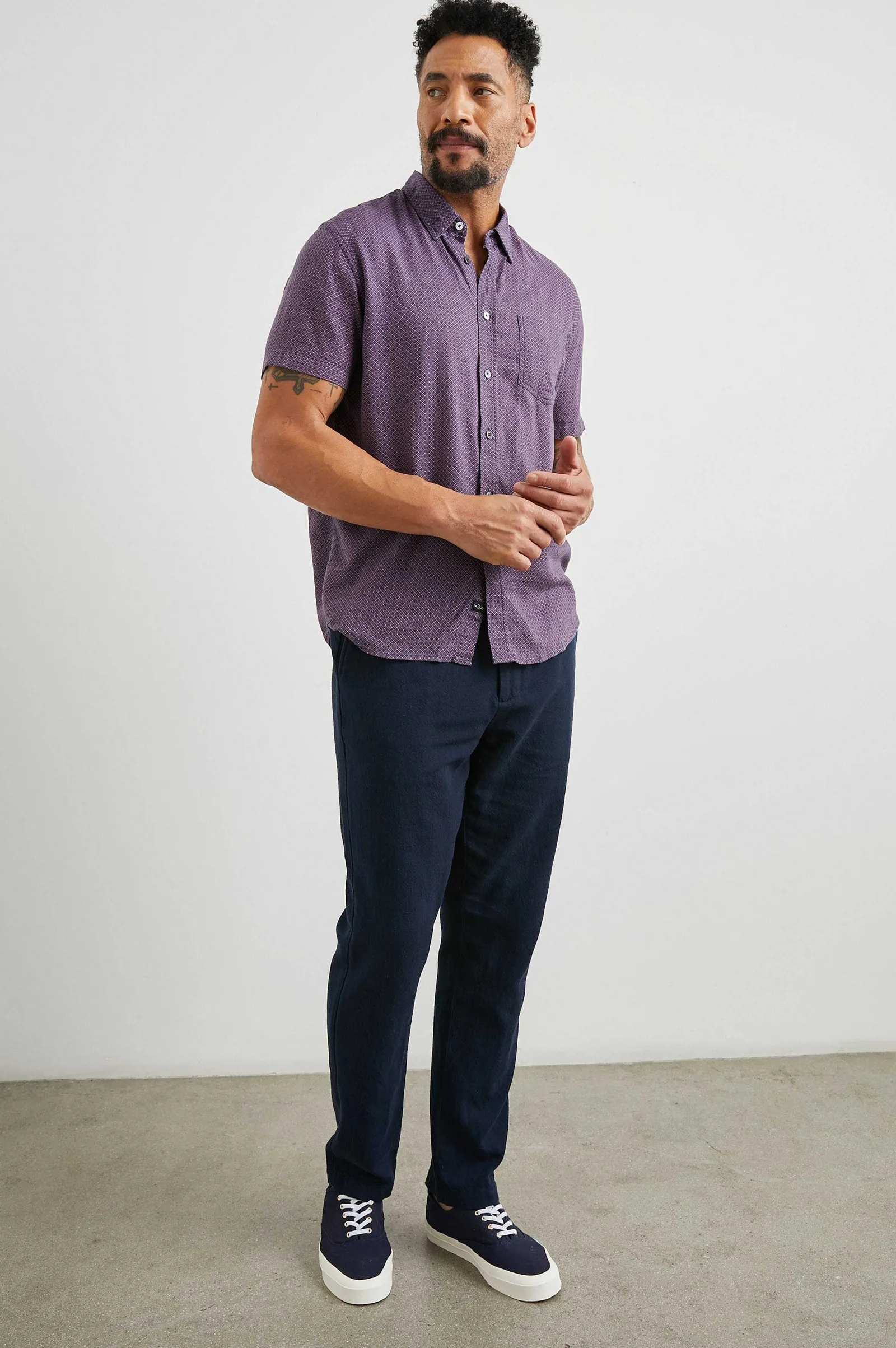 Heren Rails Carson Shirt - Marokkaanse Tegel Nam Toe