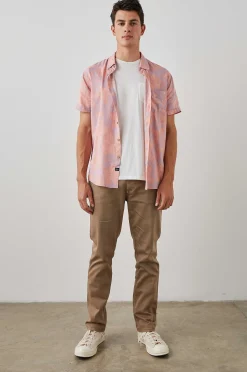Heren Rails Carson Shirt - Tuinzand Flamingo