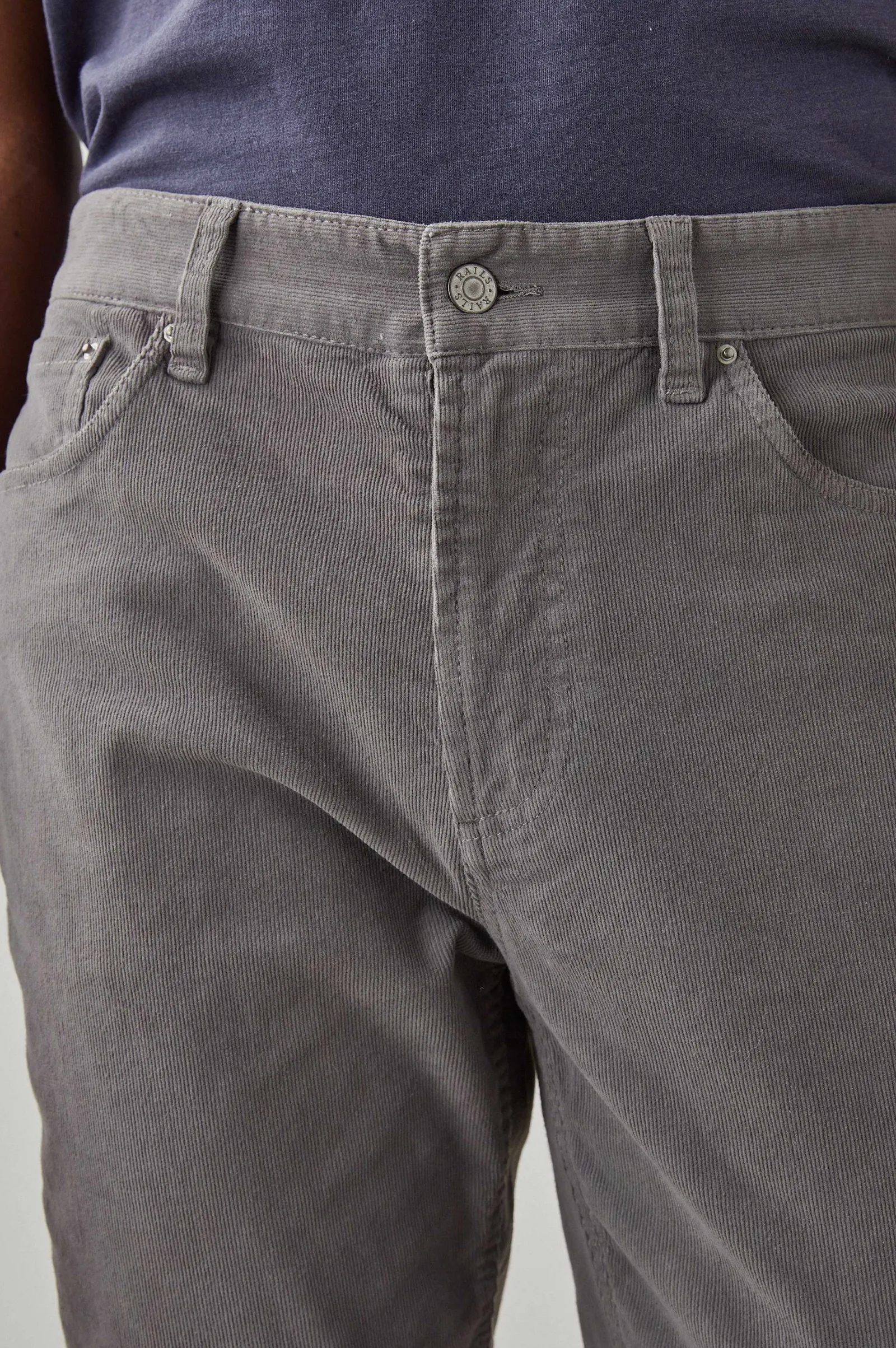 Heren Rails Carver Pant - Corduroy Storm Cloud