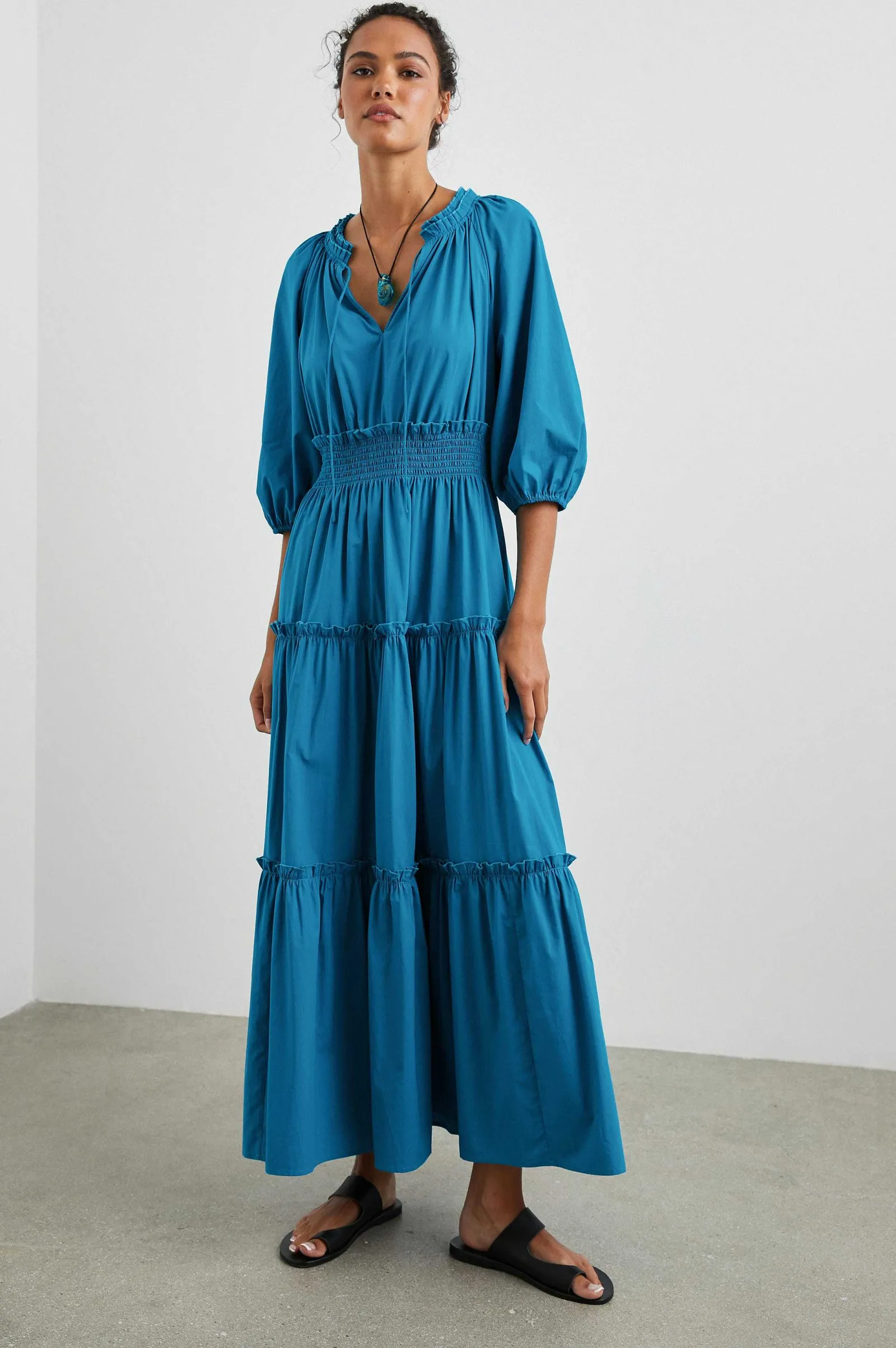 Vrouwen Rails Caterine Jurk - Turkse Tegel